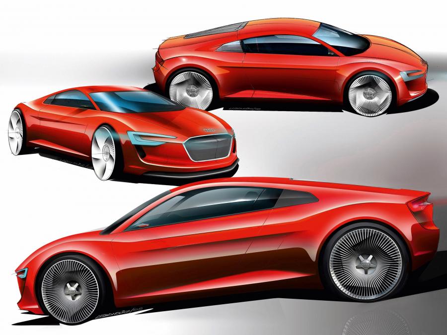 Эскиз Audi e-Tron Concept 2009 года  (фото 55 из 68)